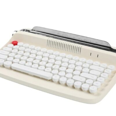 Retro Bluetooth 5.0 Typewriter Keyboard – Wireless 86-Key